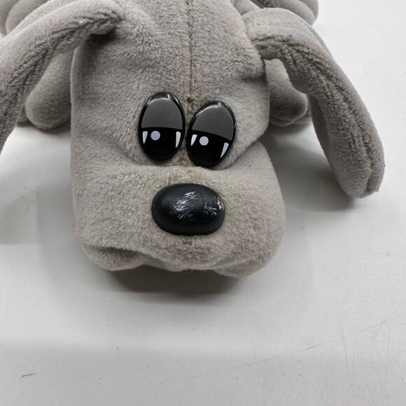 Pound Puppies Newborns Gray Puppy Vintage 80s Tonka Dog Plush Stuffed Animal Toy - Picture 5 of 8